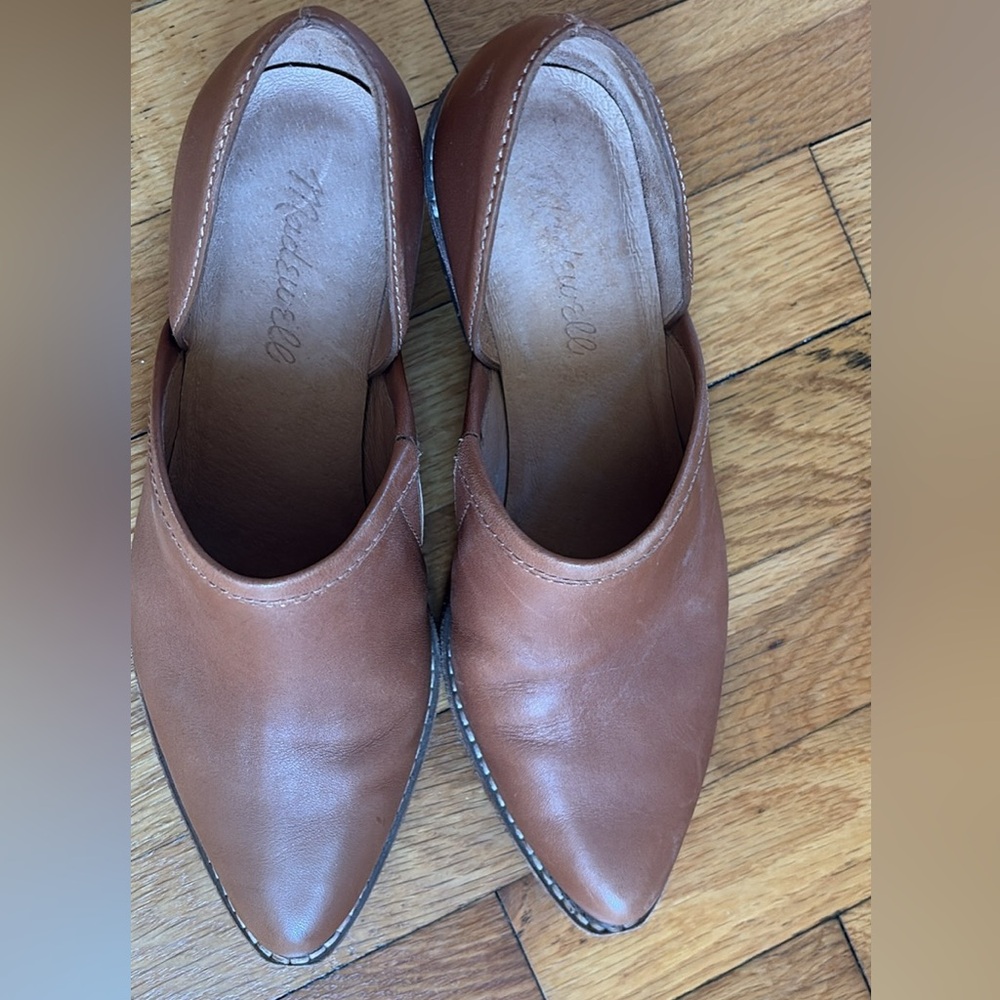 Brown Madewell Leather Ankle Boots Women's Shoes Size 6 - Picture 3 of 5